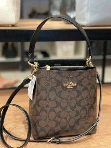 Coach 2312 Small Town Bucket Bag In Signature Canvas BR/BL