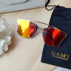 Gamt Polarized Cateye Sunglasses 58mm (Orange)