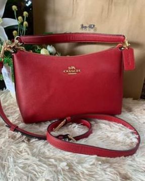 Coach CE584 Clara Shoulder Bag Gold /1941 Red